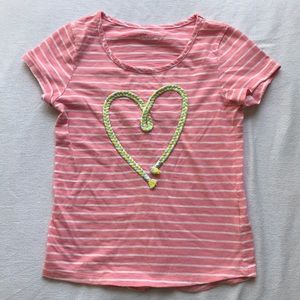 Graphic heart T-shirt